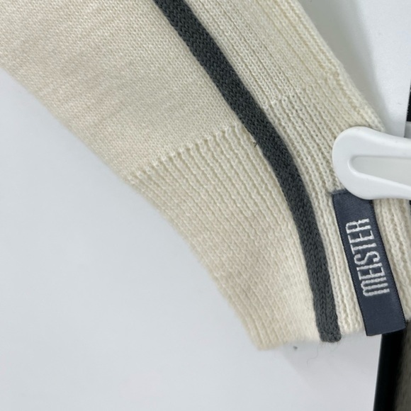 Meister Sport collection quarter zip snowflake wool blend sweater L - Picture 10 of 10